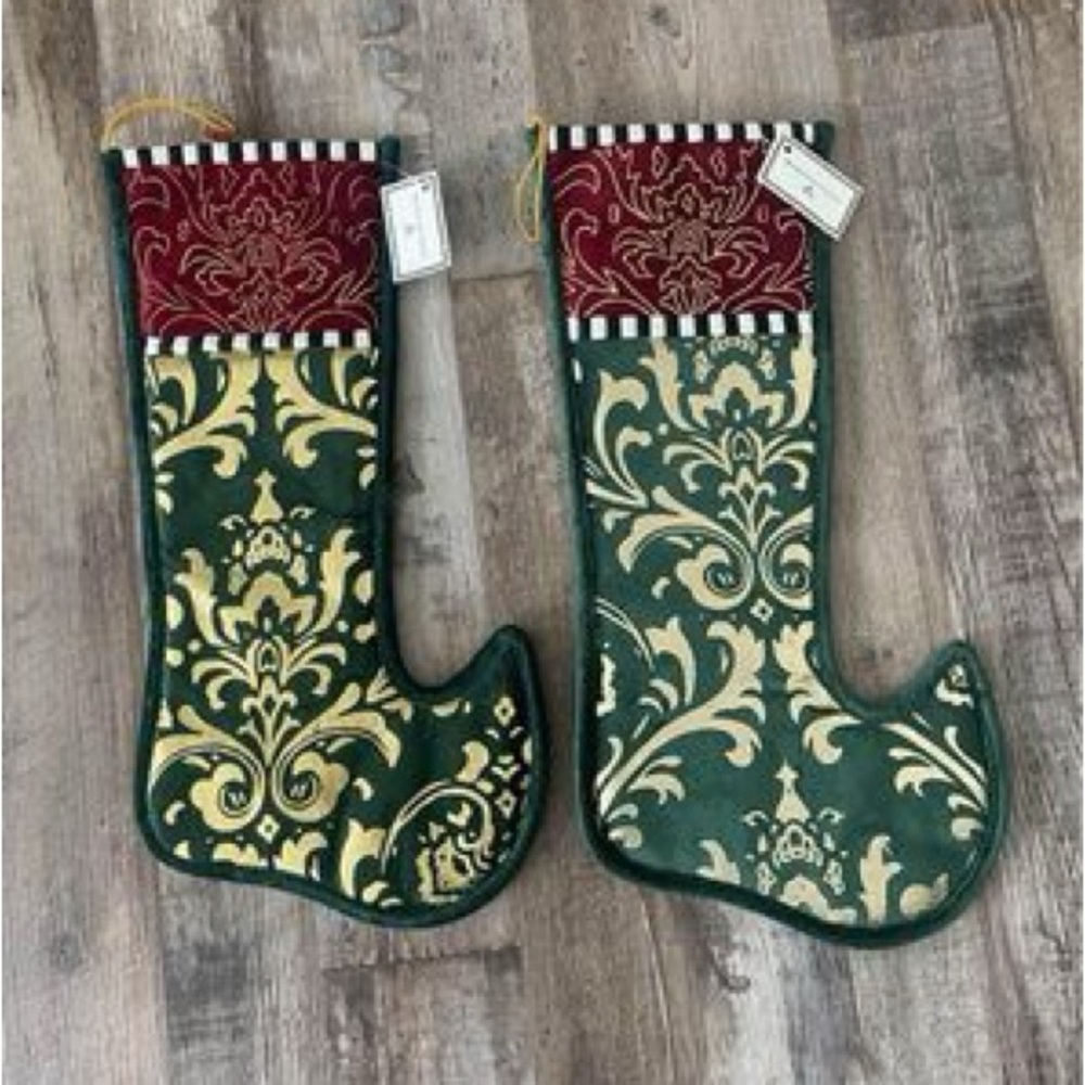 Mackenzie Childs Christmas Stockings NWT